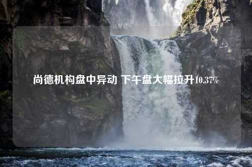 尚德机构盘中异动 下午盘大幅拉升10.37%